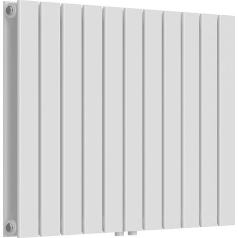 Radiatore a pannello di design doppio 1097 watt acciaio 60 x 80 cm bianco 030010471