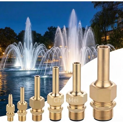 Tête d'arrosage orientable avec filetage hexagonal large, écoulement direct 6/4" (DN20) (1/2)
