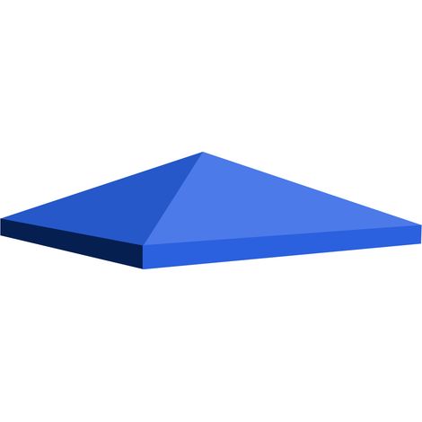 Telo di copertura superiore per gazebo 3x3 mt. Copertura di ricambio in trama Oxford rivestita in PVC. Impermeabile e resistente ai raggi UV. Colore blu