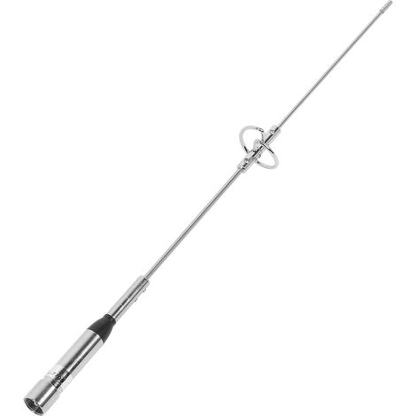 Antenne VHF UHF 144/430 MHz en Acier Inoxydable pour Autoradio - Accessoire Solide (1/5)
