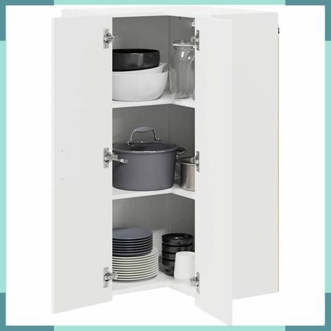 884814 Armoire de cuisine avec stockage Kalmar Blanc 57 x 57 x 100 cm (1/5)