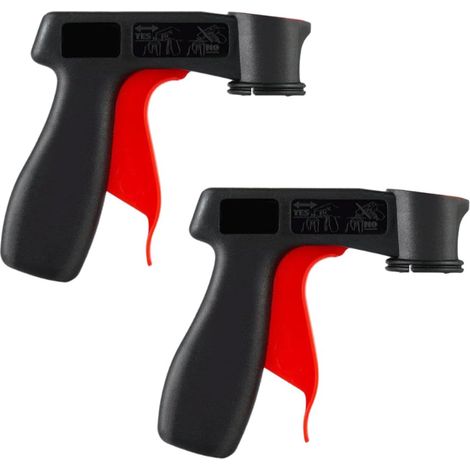 Poignée pour pistolet à peinture, 2 Pièces, bombes de pulvérisation, Poignée pour Pistolet et Porte-Bouteille, Pistolet Spray pour Bombes Aérosols, Support de Pulvérisation, pour bricolage des roues (1/5)
