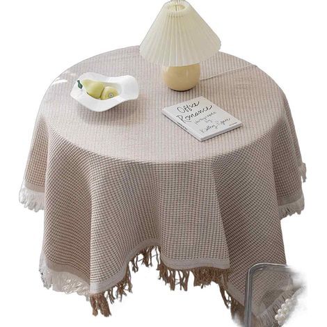 Plaid multifonction pour lit et canapé. Plaid - Couvre-lit en coton doux et respirant nid d'abeille - 130180 cm, beige (1/5)