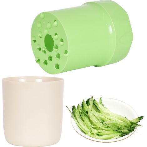 Rapeuse Legume - ABS Plastique Râpe Légumes, Lame Sans Métal, Facile à Nettoyer, Légère, Manuelle Rotative Rape a Fromage, pour Fruits, Carottes, Légumes, Noix, Courgettes, Green 9  9  14cm