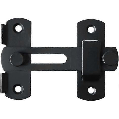 Verrous et loquets de porte Verrous à bascule avec boulons à vis pour portes, fenêtres, placards et jardins Acier inoxydable Finition noir mat EMS900 (1/5)