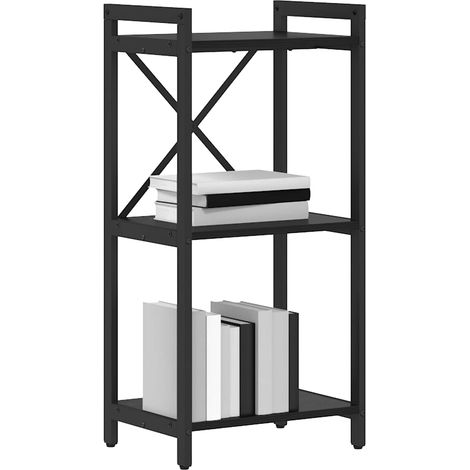 Maison Exclusive - Bücherregal Schwarz Eichen-Optik 40 x 30 x 85