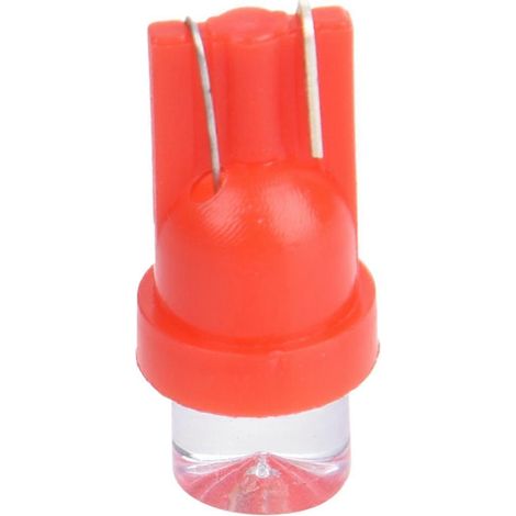 10 ampoules LED rouges T10 W5W 501 168 194 pour tableau de bord de voiture (éclairage latéral, culot à baïonnette, 12 V CC) (1/4)