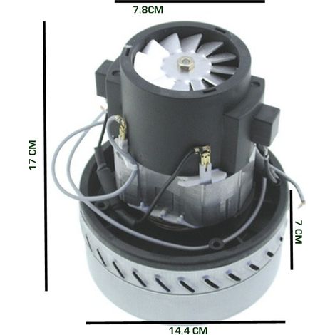 MOTORE Aspirapolveri Aspira liquidi BIDONE INDUSTRIALE 1200 W auto lavaggi 176MM