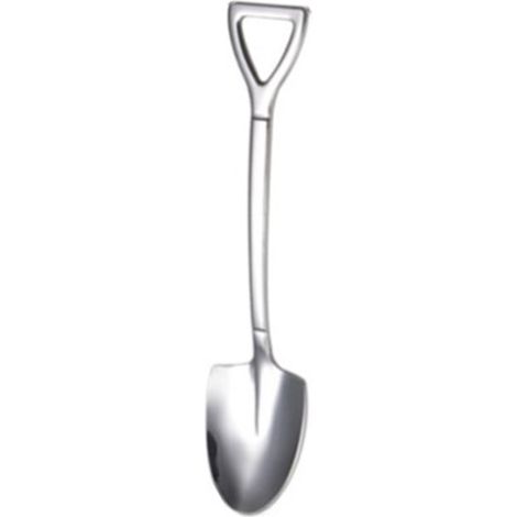 Cuillère pelle en acier inoxydable argentée pour glace et desserts, usage intérieur et extérieur (1/5)