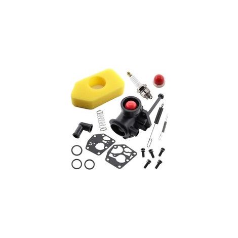Carburateur avec filtre à air pour moteurs Briggs & Stratton 498809 498809A 497619 494406 Sprint Classic Quattro Q45 400 450 550 (1/5)