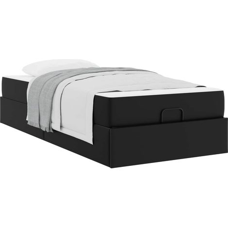 Maison Exclusive - Estructura de cama con colchón Otro 2 pcs Negr