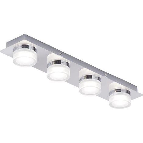 Litecraft Bolton Spotlight Bar Bathroom IP44 4 Arm Fitting - Polished Chrome (1/5)