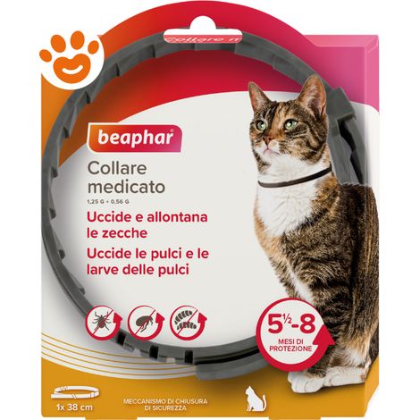 Beaphar Cat Collare Medicato - Confezione 1 Pezzo - Antiparassitari GATTO