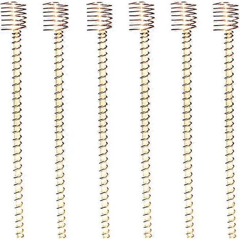 Lot de 6 antennes à bobine de cuivre pour l'électroculture, permettant de cultiver des plantes et des légumes de jardin grâce à l'électricité. (1/5)
