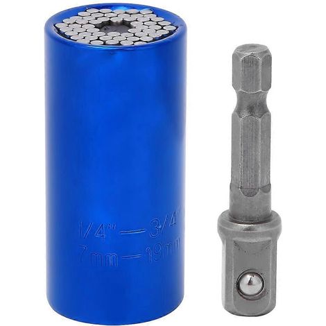 1/4-Zoll-3/4-Zoll-Universalsteckschlüssel 3/8-Zoll-CR-V-Pleuelstange für die Automobilindustrie (Blau)