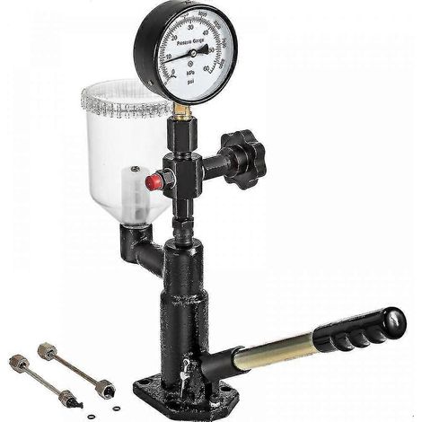 Testeur de pression d'injecteur diesel, manomètre à double échelle, 0-600 bar (0-8000 psi), 60 MPa (1/5)
