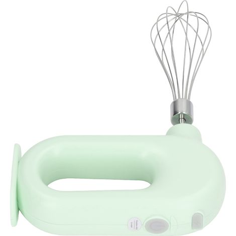 USB-wiederaufladbarer, kabelloser elektrischer Schneebesen, Mini-Handmixer für Sahne, Eiweiß und Milchschaum, Grün, für den Hausgebrauch (1/5)