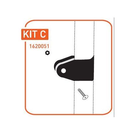 Kit C - Pièces détachées pour bimini alu anodisé ( Collier pour arceau) - ORANGEMARINE -