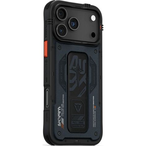 Funda Skinarma Aegis para iPhone 17 Pro Max con carga magnética y soporte de agarre (azul marino) (1/5)
