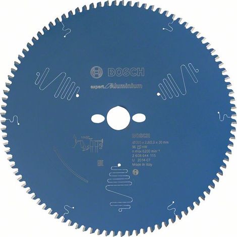 Bosch – Lame de scie circulaire 305 mm – Alésage 30 mm – Épaisseur 2 mm – 96 dents pour aluminium et métaux non ferreux – 1 pièce