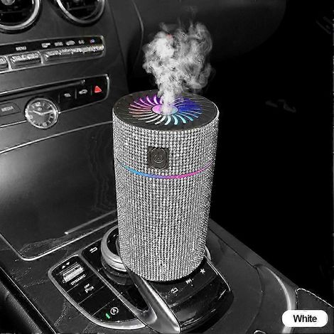 Diffuseur d'air de luxe pour voiture avec humidificateur et lumière LED, purificateur d'air et diffuseur d'aromathérapie, accessoires auto (1/5)