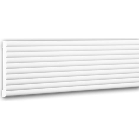 Wand- und Friesleiste PROFHOME 151374 Stuckleiste Zierleiste Friesleiste Modernes Design weiß 2 m (1/5)