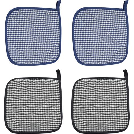 Manique - Coton - 20 x 20 cm - Résistant À La Chaleur - Pour Cuisine - Lot De 4 (1/5)
