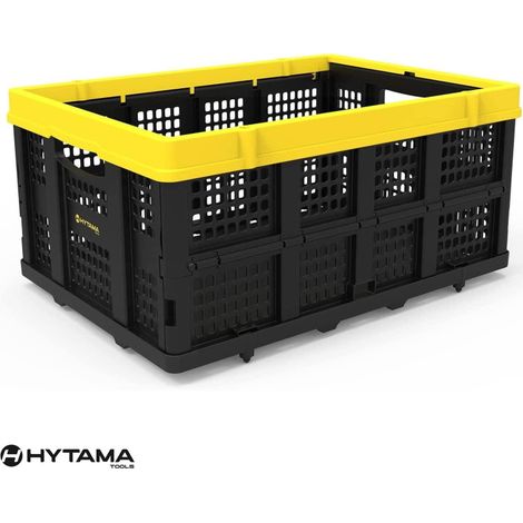 Panier pliable empilable pour chariot multifonction FOLD BOX dimensions ouvert 27,2 x 41 x 56,8