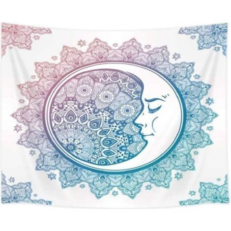 Mandala Tapestry, 230x180cm, Indian Bohemian Psychedelic Wall Tapestry Star and Moon Wall Hanging for Bedroom Living Room Dorm Decor (1/5)