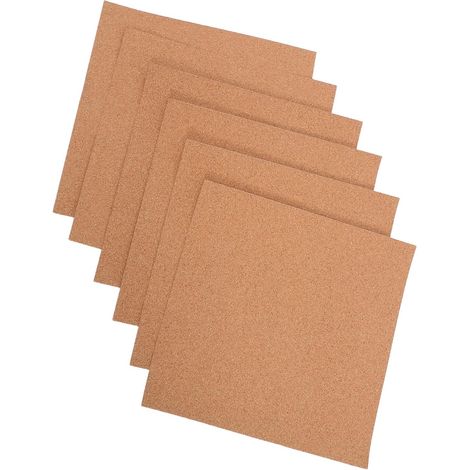 6 Rouleaux de Panneaux de Liège Auto-adhésifs en Liège Épais pour Bricolage, de Bruit, Tableau Message Maison Bureau (1/5)