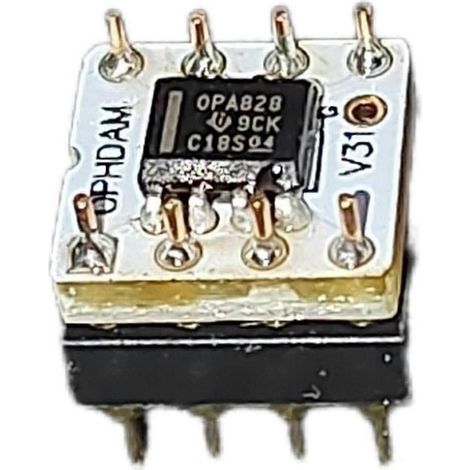 L'OPA828 est une puce à double amplificateur opérationnel qui peut remplacer les NE5532, MUSES8920, OPA2604, LME49720, OP275 et AD827. (1/5)