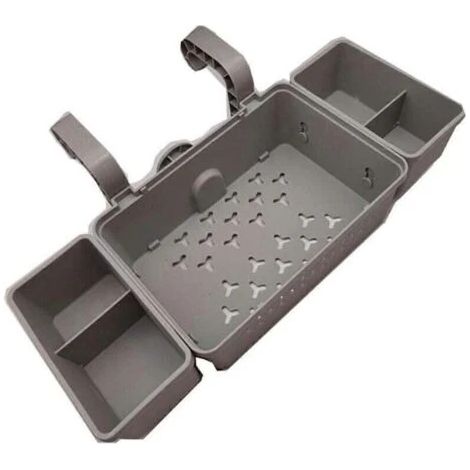 Alovez - Panier de rangement pour piscine avec porte-gobelet - Résistant aux UV et au chlore - Pour tuyaux de 4 cm à 15 cm - Rangement compact (1/4)