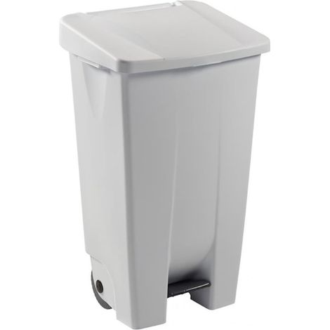 Poubelle à pédale MOBILY 120L - blanc - SN ROSSIGNOL