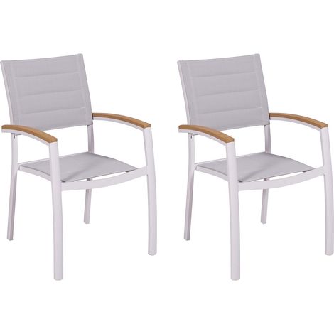 Stapelsessel Pisa 2er Set weiß