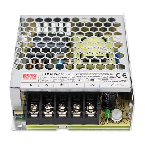 Alimentatore MW MEAN WELL CV 35W 3A LRS-35-12 Trasformatore Da AC 220V A DC 12V Per Striscia Led (1/3)