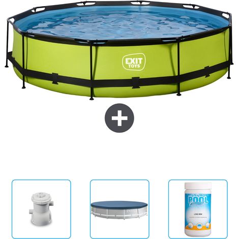 Exit Pool Rund - 360x76 cm - 4-teilig SCB87 (1/4)