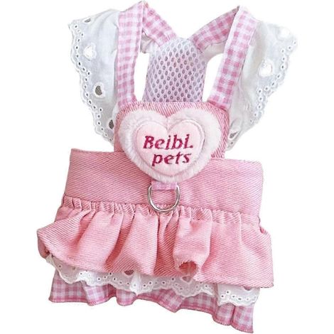 Hundekleid, Welpenrock, süßes Haustierkleid, Katzenkleidung, Sommerbekleidung, Partykleidung, Hundekleidung mit Leinenringen-S