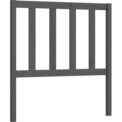 Maison Exclusive - Cabecero de cama madera maciza de pino gris 10 (1/5)