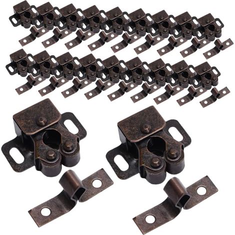 Verrou à double rouleau Yardenfun pour portes d'armoires, lot de 20 (1/5)