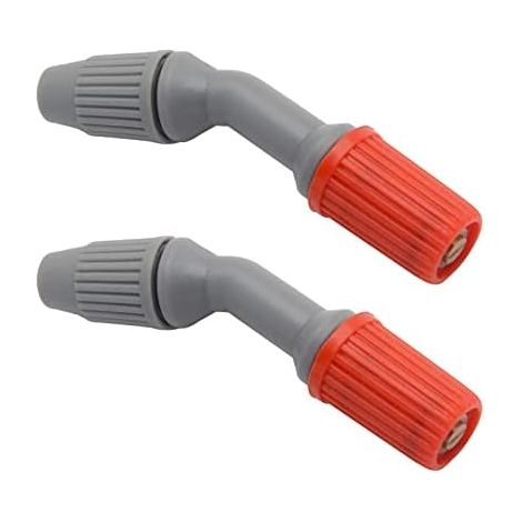 CSPARKV 6x2x3cm 2pcs Spray Nozzles, Durable Replacement Cone Nozzles for Watering Cleaning (Fan-Shaped Nozzle) (1/4)