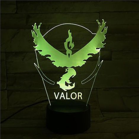 Lampada da lettura LED 3D Valor Team cambiamento di colore (1/5)