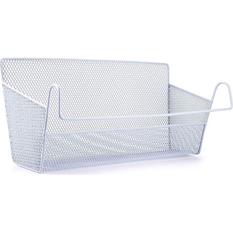 1 panier de rangement à suspendre pour dortoir, lit, bureau, école, lit superposé (blanc) (1/5)