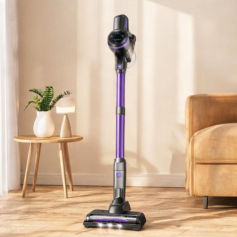 Aspirateur balai sans fil violet avec brosse LED purple en aBS pc (1/5)