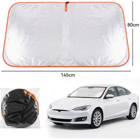 Pare-soleil de voiture -- Rideau pare-soleil de protection solaire et d'isolation thermique -- Pare-soleil intérieur pour pare-brise (1/3)