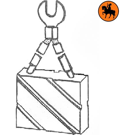 Ensemble de 4 balais de charbon KOMATSU FB91-40590 16x40x34mm