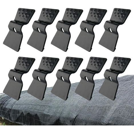 CCYKXA Pack of 10 shade cloth clips, clips for sun protection netting, butterfly-shaped clips for greenhouse netting, garden shade and mesh accessories