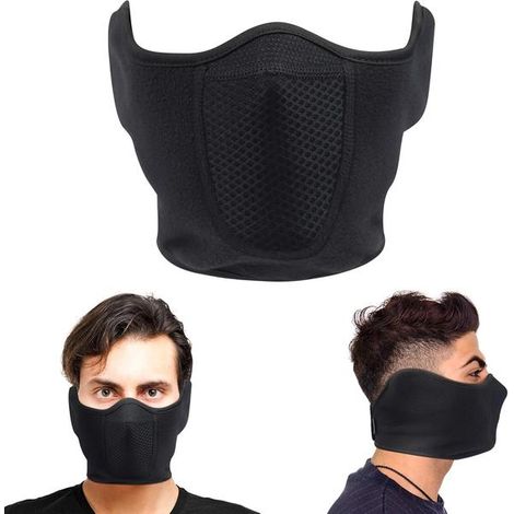 Masque de cyclisme extérieur, protection contre le gel, chaud et moelleux pour le ski et les sports d'hiver