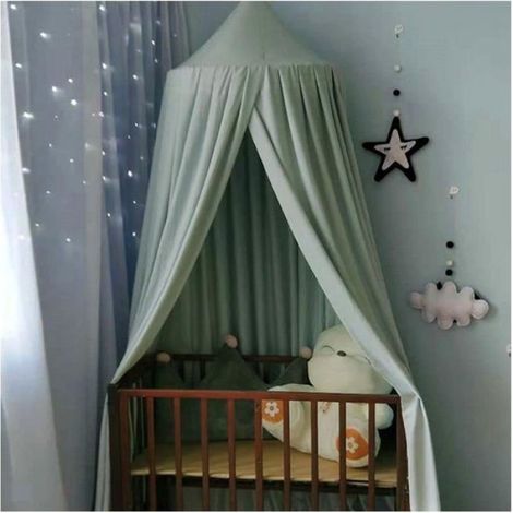 Ciel de Lit Enfant - Marque Inconnue - Gris vert - Hauteur 2.5M (1/4)
