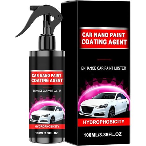 Spray de revêtement nano pour automobile - Réparation de Peinture Haute Brillance à Effet Rapide 100 ml - Spray Revêtement Peinture Réparation Rayures Auto,Pour Maison Garage Atelier Voiture Camion Ca (1/5)