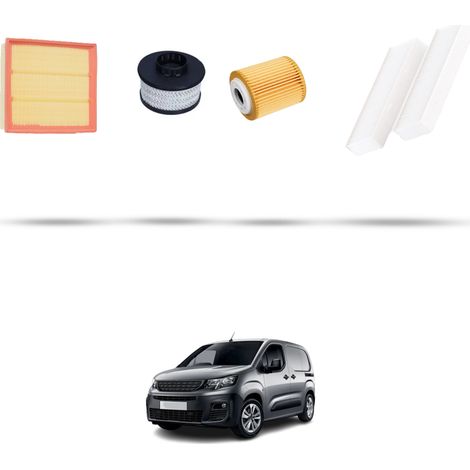 Kit tagliando 4 filtri compatibile con Peugeot Partner III (k9) 1.5 BlueHDI 96kw Dal 2018 (1/5)